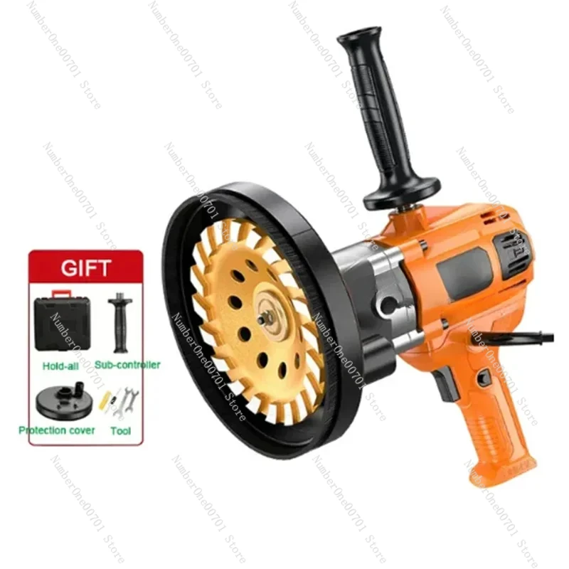 

High-Power Concrete Grinder Cement Multi-Function Rough Grinder Polishing Machine Wall Flooring Splicing Cement Grinder 220V