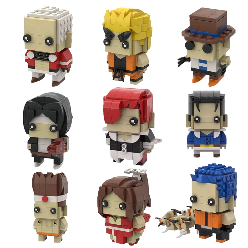 Gioco di combattimento arcade Pugno Personaggio dei cartoni animati Building Blocks MOC Kings Fighters Modello di assemblaggio in mattoni Puzzle Giocattolo per bambini Regalo di compleanno