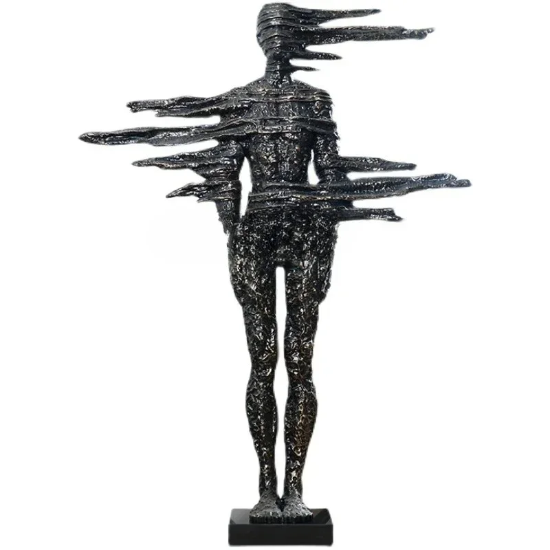 Modern Abstract Figure Sculpture Sales Office Hotel Lobby Shopping Mall, Windward Portrait Art Floor Ornament