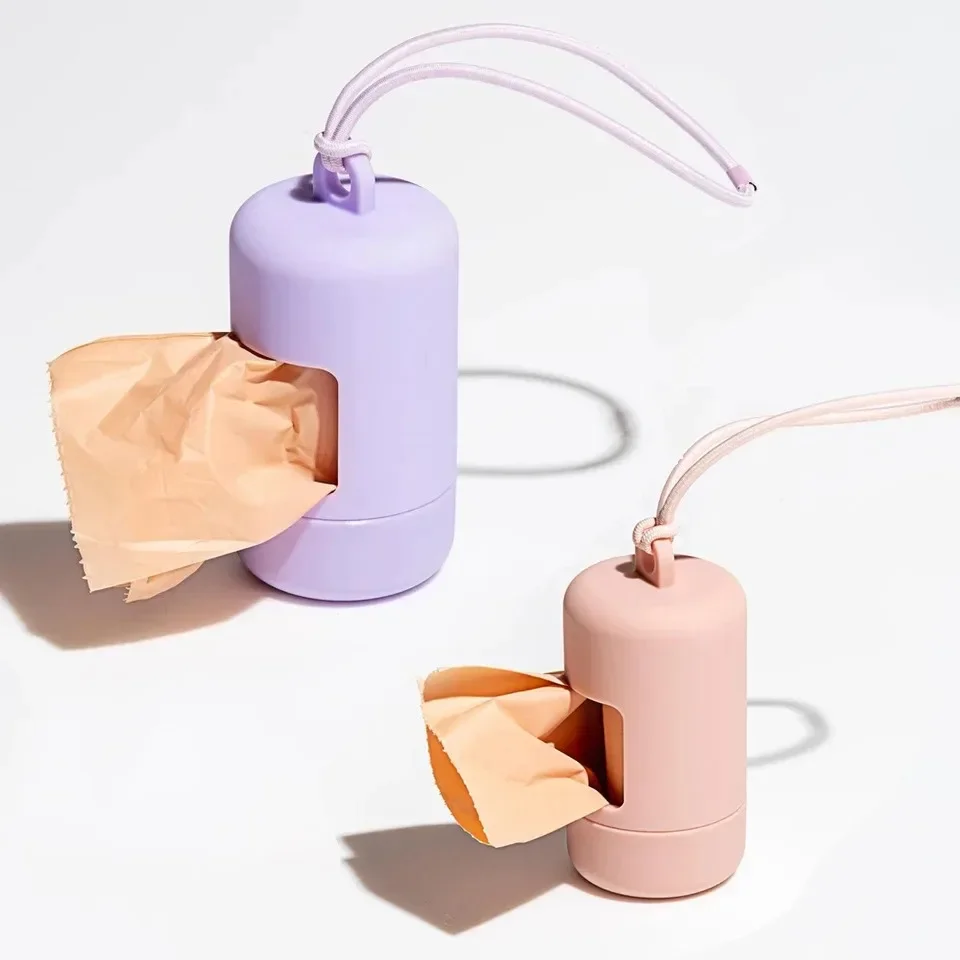 

Dog Poop Bag Carrier Portable Pet Waste Bag Dispenser Luxury Stylish Dog Garbage Holder Dispensers Cleaning Supplies