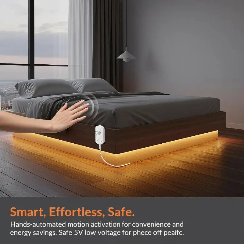 COB LED Strip Light 5V Low Voltage Low Heat No Strobe Ambient Light for Home Party Bedroom Decoration