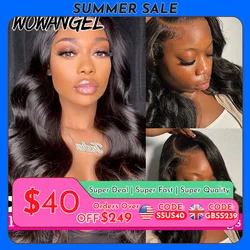 Wow Angel 13x6 HD Lace Front Wigs 250% Remy Hair Body Wave Human Hair Wigs HD Lace Wigs Pre Plucked Wear To Go Wigs for Women