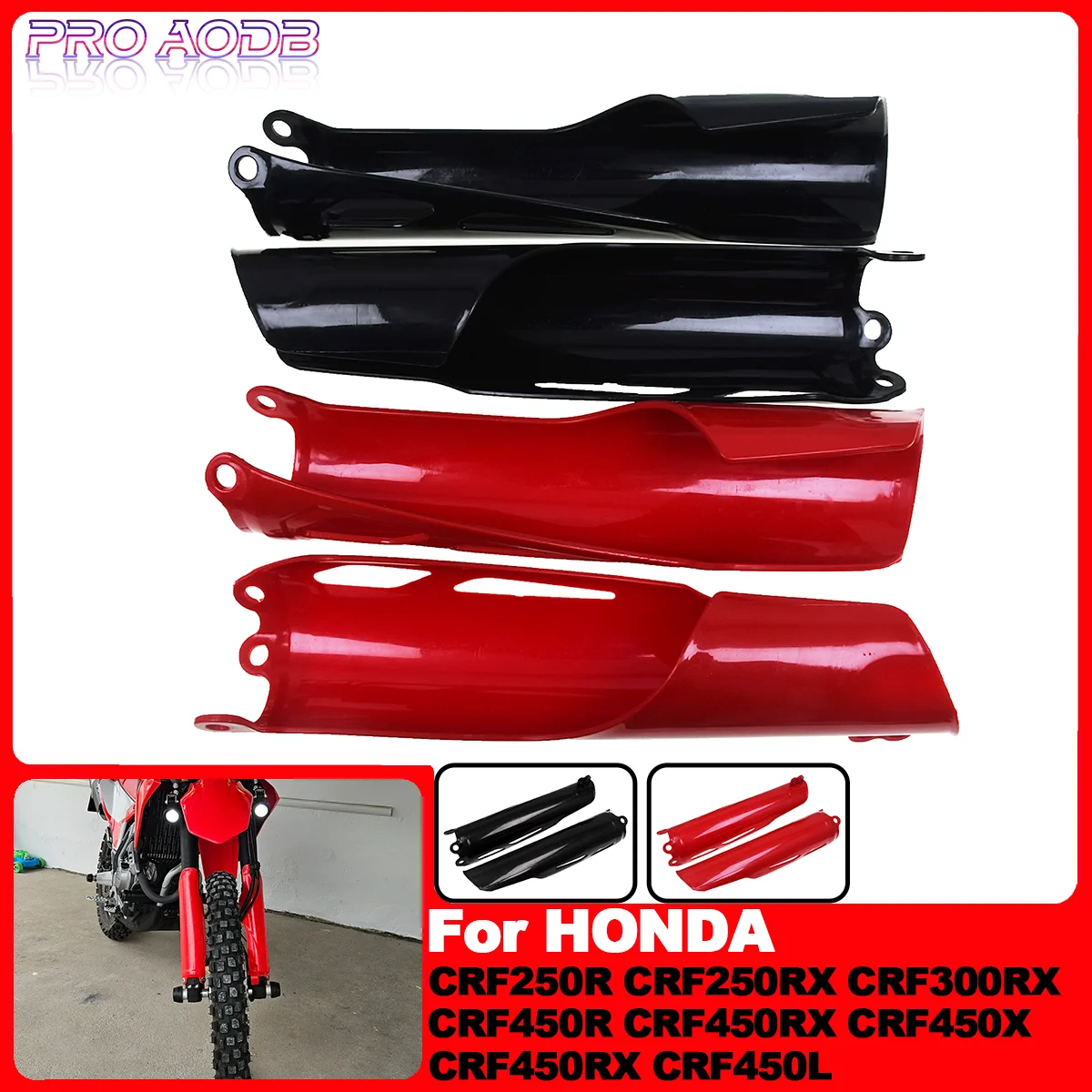 

Motorcycle Fork Protection Shock Absorber Guard Cover Parts For HONDA CRF250R 250RX 450R 450X 450L 450RL 450RWE 2019-2025