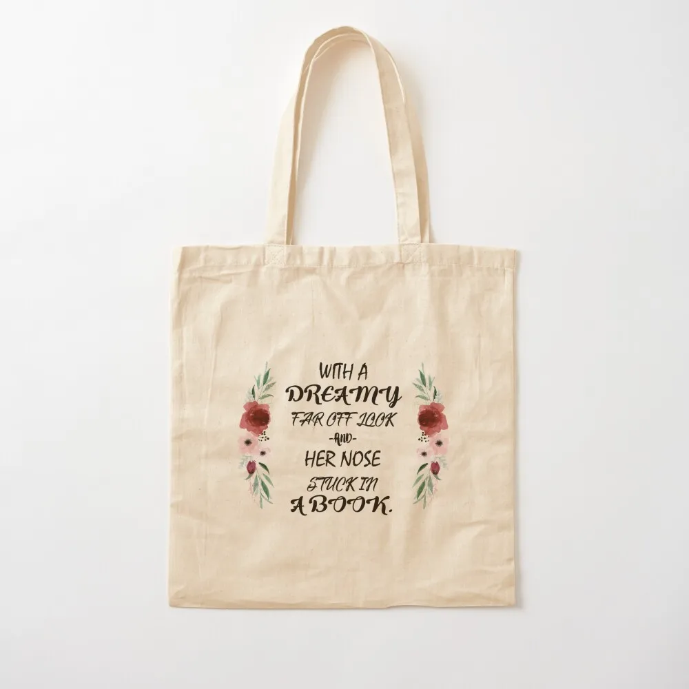 Bookish Tote Bag shopper bag woman university canvas free delivery bags Canvas