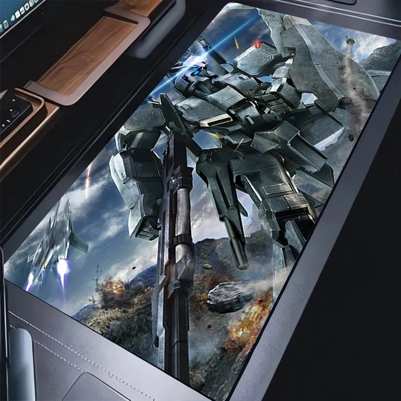 

Mechanical Warrior Gundam Mousepad PC Accessories Gaming Mouse Pad HD Non-slip Keyboard Pad Large Desk Mat Rubber Extended Pad