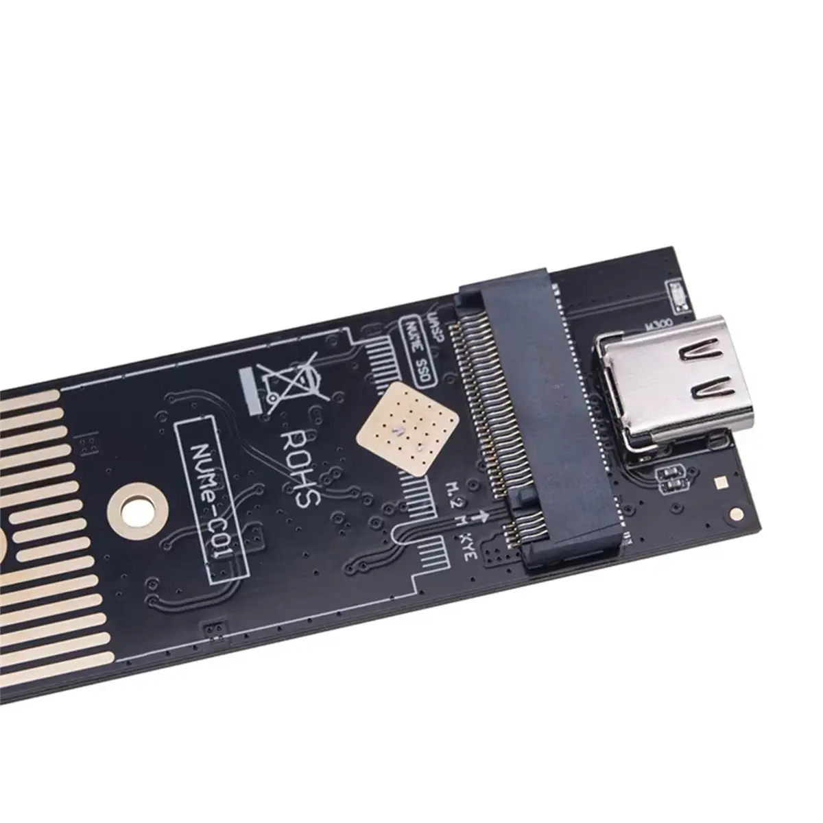 For M/M+B Key NVME Enclosure M.2 SSD Case Type-C to M.2 Hard Drive NVME NGFF Dual Protocol SSD for 2230 2242 2260 Silver