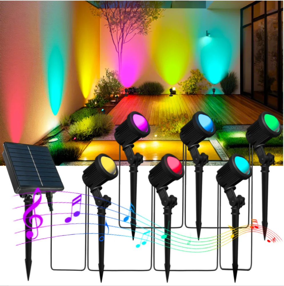 In-ground LED lawn spotlight outdoor waterproof COB courtyard landscape tree lighting ground-inserted night light tree spotlight