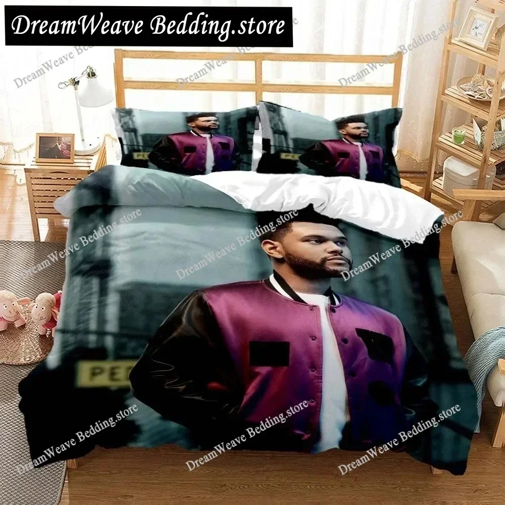 3D Printed Die Weeknd Fashion Pop Singer Bedding Queen Bedding Set Customized King Size Soft And Comfortable Bedding Set592FQH