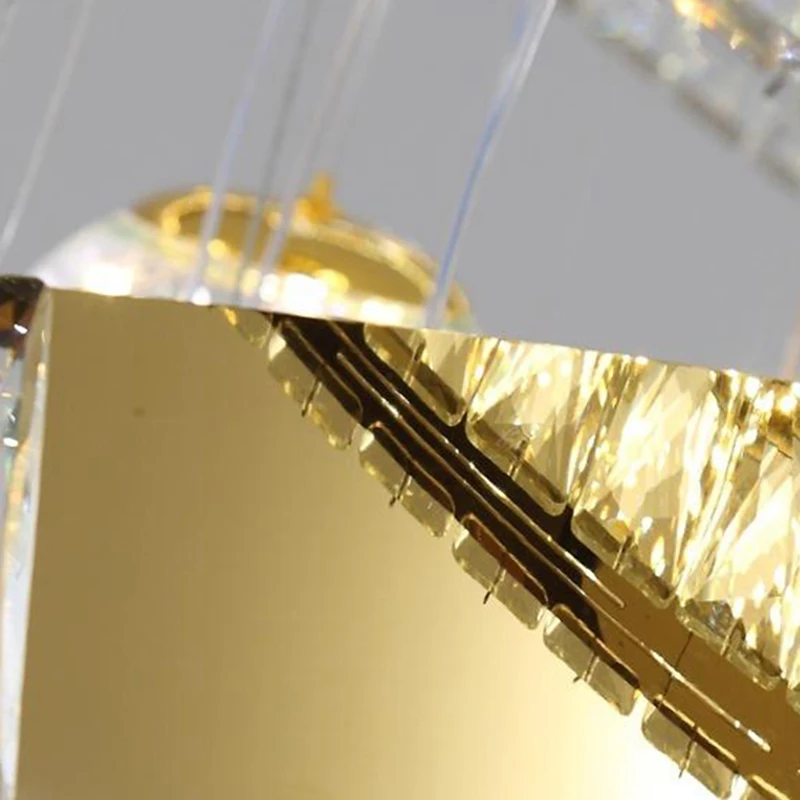 

Modern Home Decoration Crystal Chandelier Stair Pendant Lamp Living Room Pendant Lights Interior Lighting