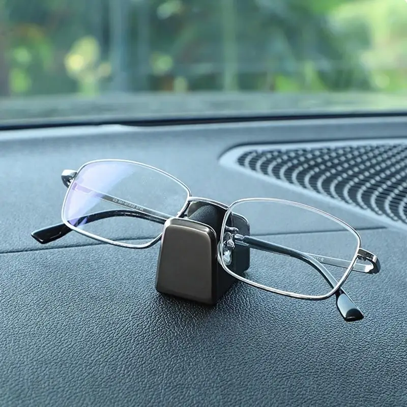 Car Glasses Holder Universal Auto Eyeglasses Organizer Stand  Self Adhesive Car Dashboard Glasses Protective Storage Holder Base