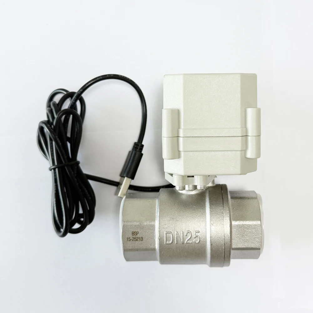 Intelligent Wifi Control Motorized Valve DN25 , IP67, CE 1 inch wireless control Valve with timer control, percentage setting