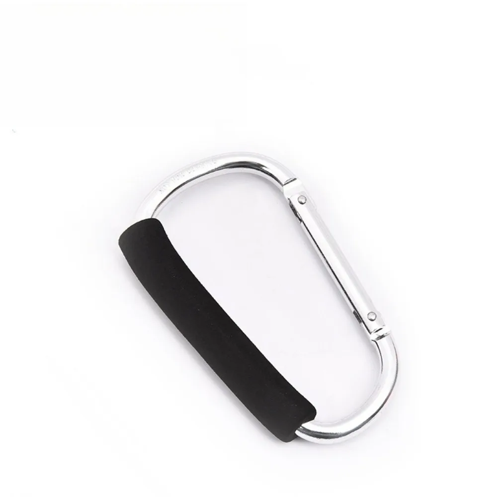 Large Carabiner Stroller Hooks Organizer Aluminum D Ring Spring Snap Keychain Clip Carry Handle for Hanging Purses Shopping Bags image 6
