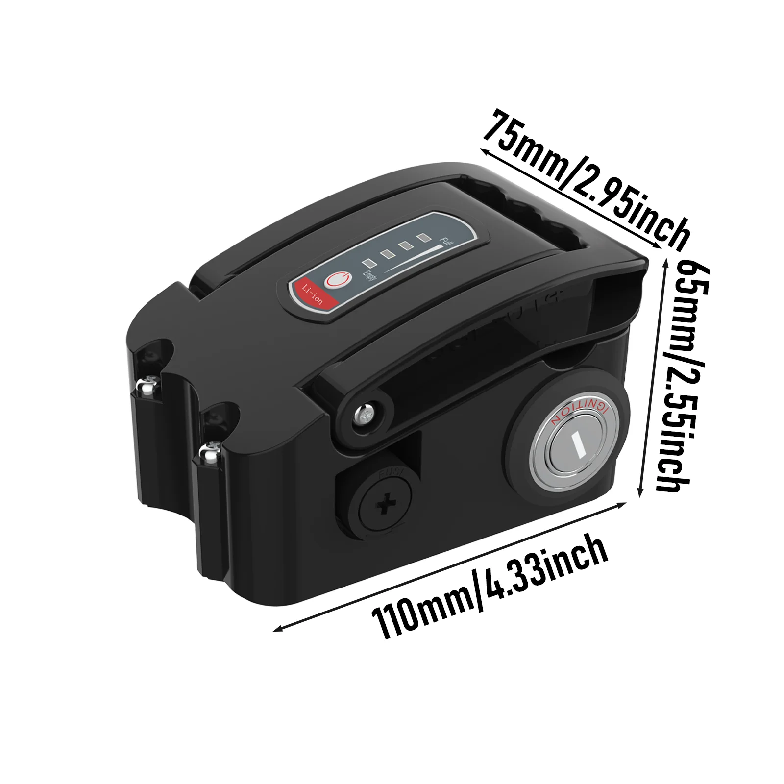 Silver Fish Battery Box Mounting Base 36V 48V 52V Top Cover With Power Board Ebike Battery Box
