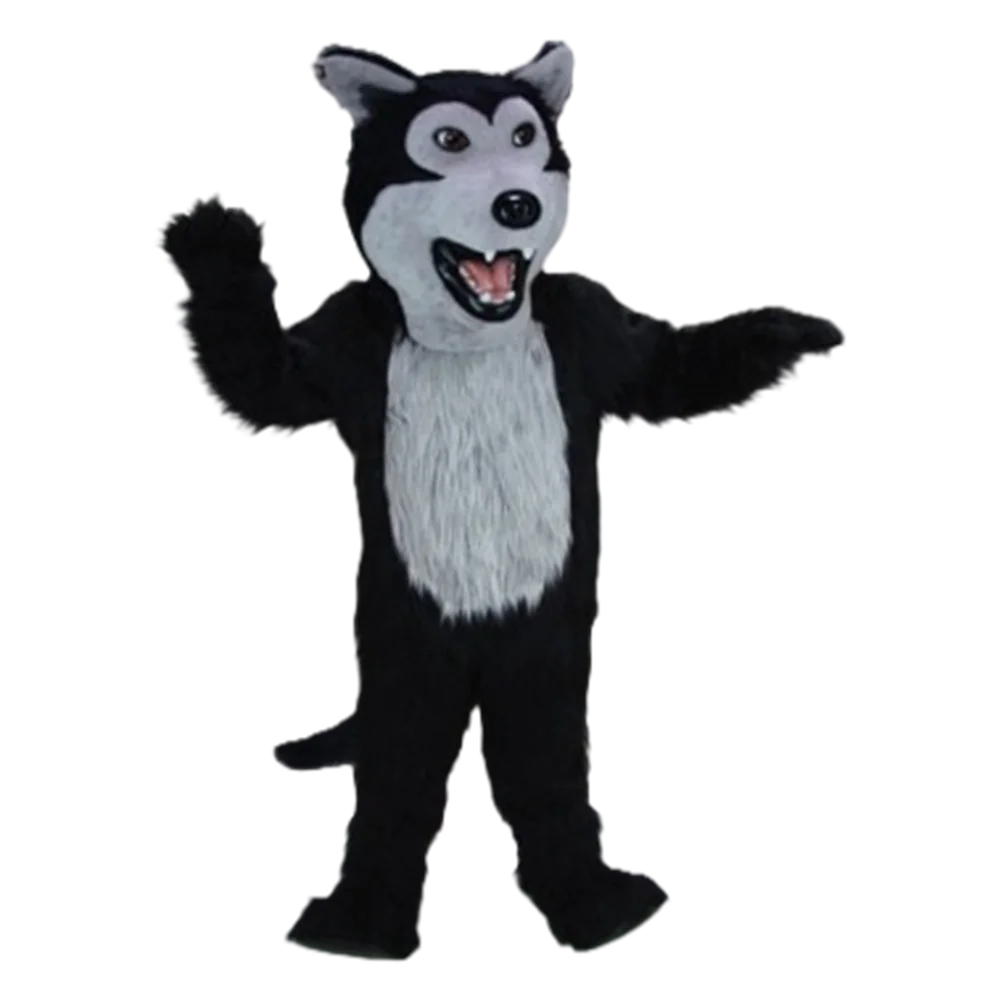 Wild Animas Theme Carnival Costume Mascot Black Wolf Mascot Costume Adult Mascotte Outfit Suit Fancy Dress SW887