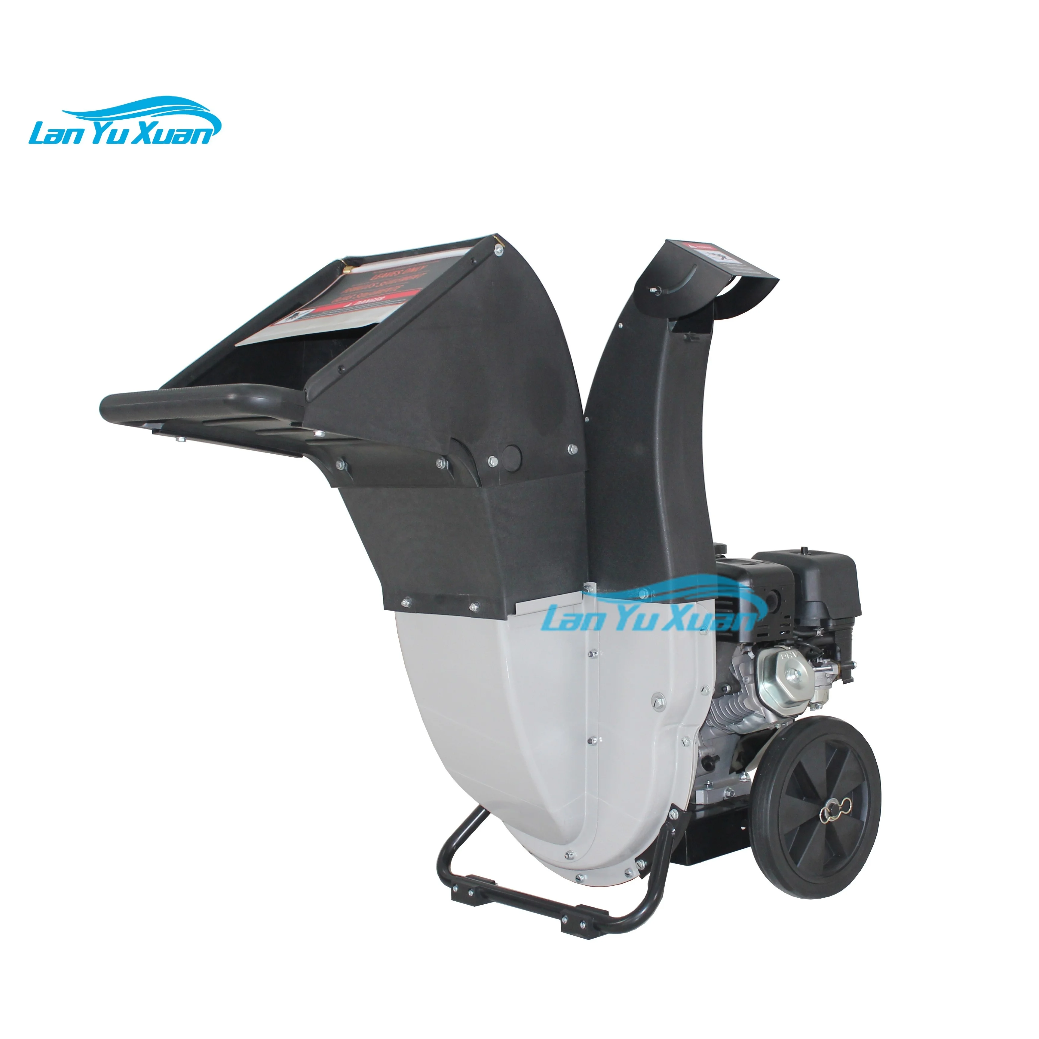 Branch Crusher Tracked Wood Chipper Garden Shredder with Electric 9HP SPY8