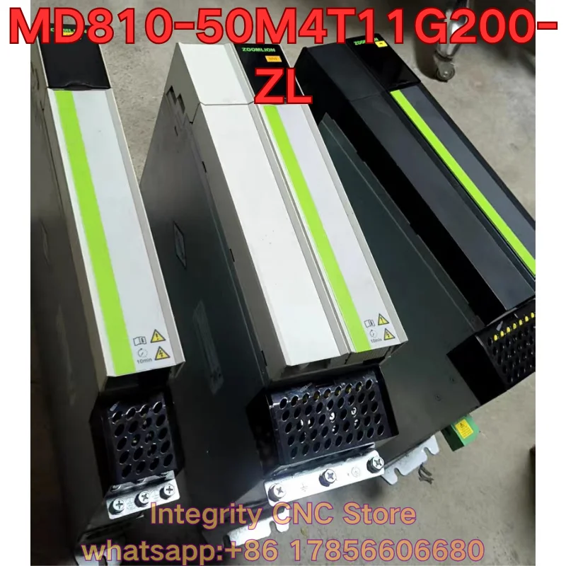 Second-hand MD810-50M4T7.5G200-FD MD810-50M4T11G200-ZL servo driver function test is normal