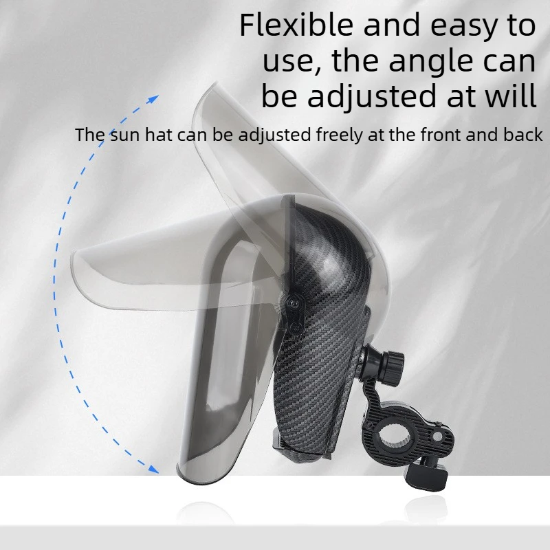 Waterproof Motorcycle Phone Holder with Sun Visor, Anti-Glare Bike Phone Mount for Motorcycle - view 5