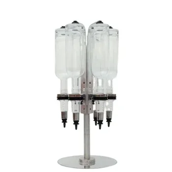 For 500ml Rotatable Design 6 Bottles Perfume Dispenser Whole Store Perfume Display Rack with 6 Pump Head Distributor