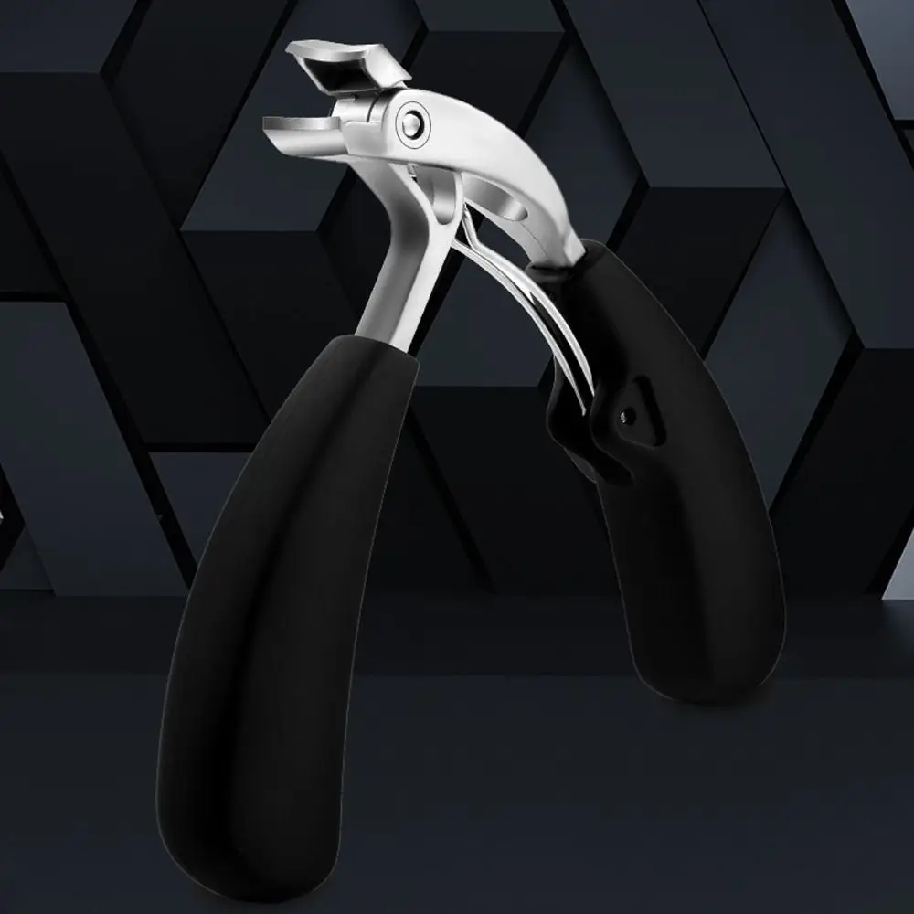 Langlebiger, gebogener Nagelknipser mit großer Öffnung, Anti-Spritz-Aufbewahrung, Nagel-Fingernagel-Trimmer, dicke Zehennägel, tragbare Nagelwerkzeuge