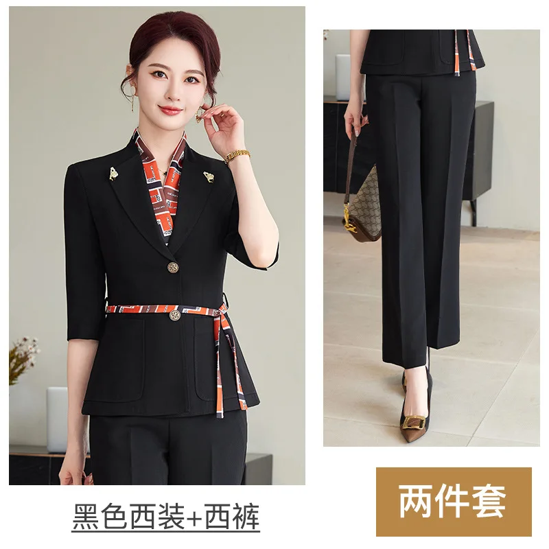 Set completo professionale per donna Primavera e autunno Negozio di gioielli di fascia alta Abito di vendita Gonna Bellezza medica Reception Lavoro di moda