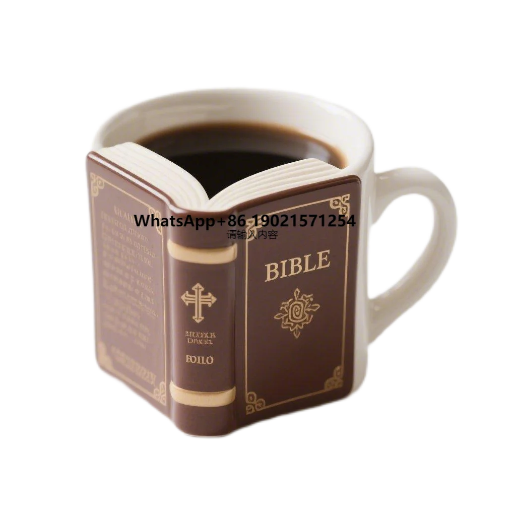 

Personalized 3D Bible Mug - Custom Ceramic Coffee Cup with Verse | Cute Christian Gift & Daily Devotional Cup