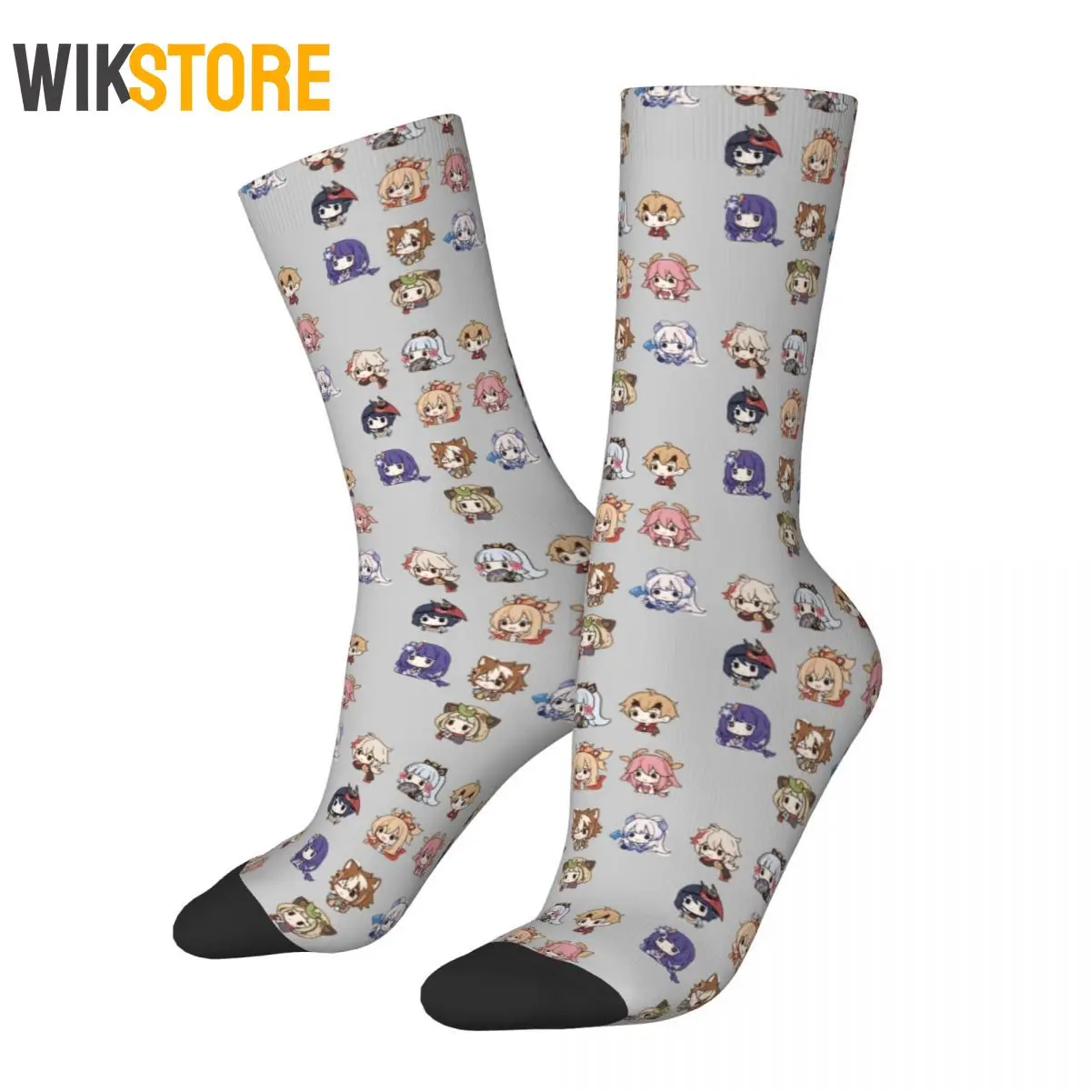 

Fashion Male Men Socks Harajuku Childe Chibi Genshin Impact Sock Graphic Women Socks Spring Summer Autumn Winter Breathable Sock