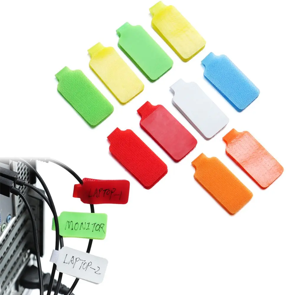 Colorful Waterproof Self Adhesive Wire Labels Network Cable Labels Sticker For Electrical Cables Organize Cord Identification