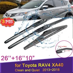 3 щетки стеклоочистителя автомобиля для Toyota RAV4 RAV 4 XA40 2013 2014 2015 2016 2017 2018, передние и задние дворники, автоаксессуары