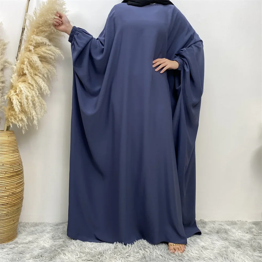 

Eid Djellaba Muslim Women Modest Maxi Dress Islam Clothing Dubai Abaya Turkey Kaftan Ramadan Prayer Garment Robe Arabic Jalabiya