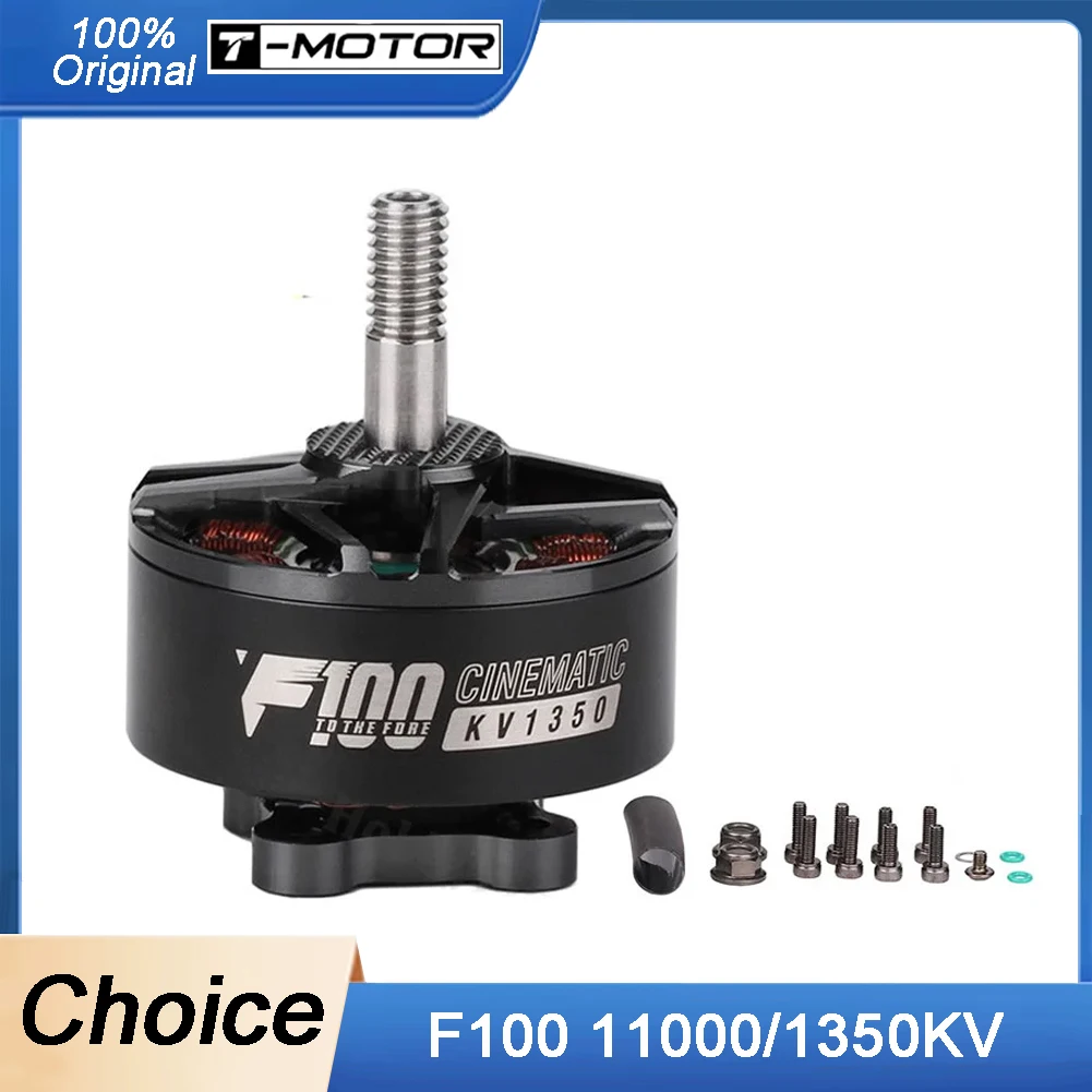 

T-MOTOR F100 2810 1350KV/1100KV 5-6S Brushless Motor for 7-8 Inch FPV Drones, Long Range Cinematic RC Multirotor