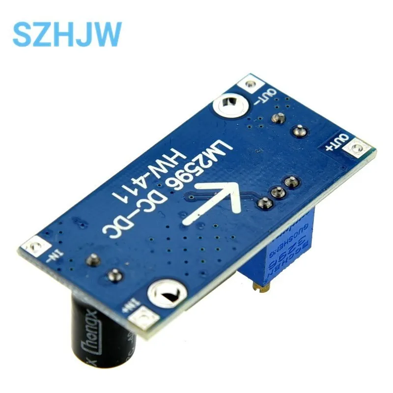 Module d'Alimentation Abaisseur de Tension, Régulateur de Voltage Réglable, Courant DC, 3 A, 3V, 5V, 12V, 24V, Modèle LM2596