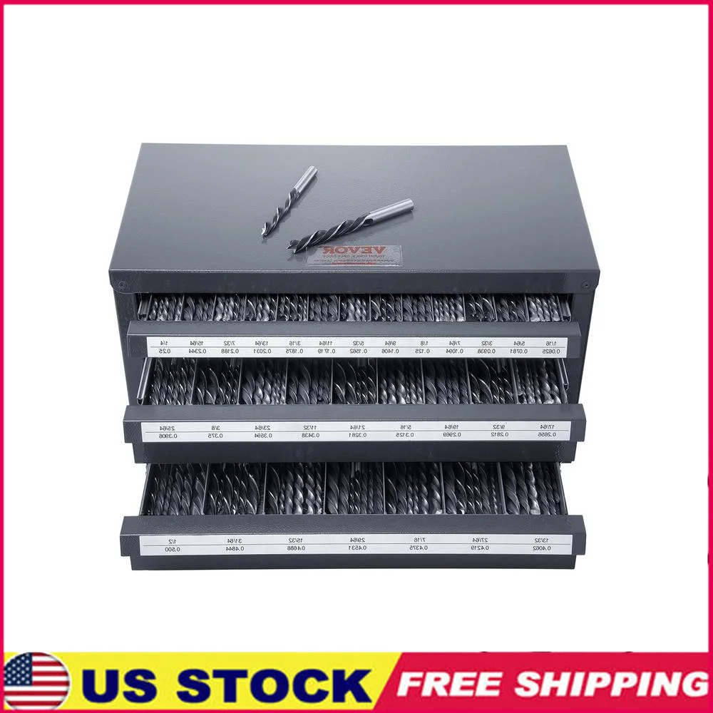 

3-Drawer Drill Bit Storage Cabinet Organizer with 29 Compartments Durable Metal Tool Storage Efficient Labeling System Perfect