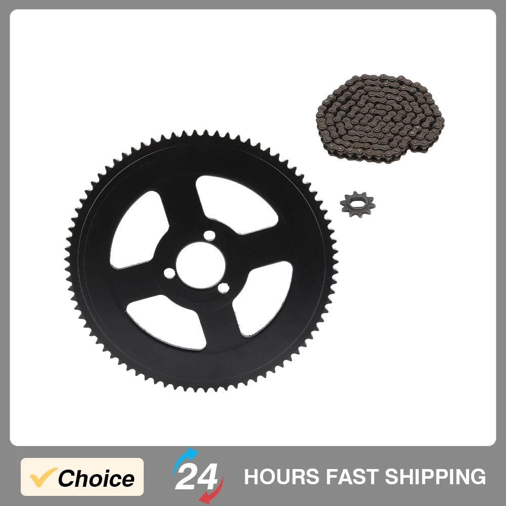 

Chain and Sprocket Kit 80T 25H 34mm 3 Holes Sprocket Steel Accurate Processing 10T H Hole Chain Sprocket 146 Links Chain