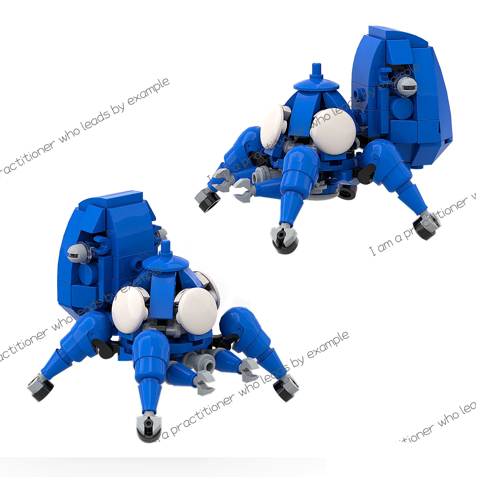 Film and television drama skills ke mobile team Tachi ke horse building block toy ornament compatible with Lego building blocks
