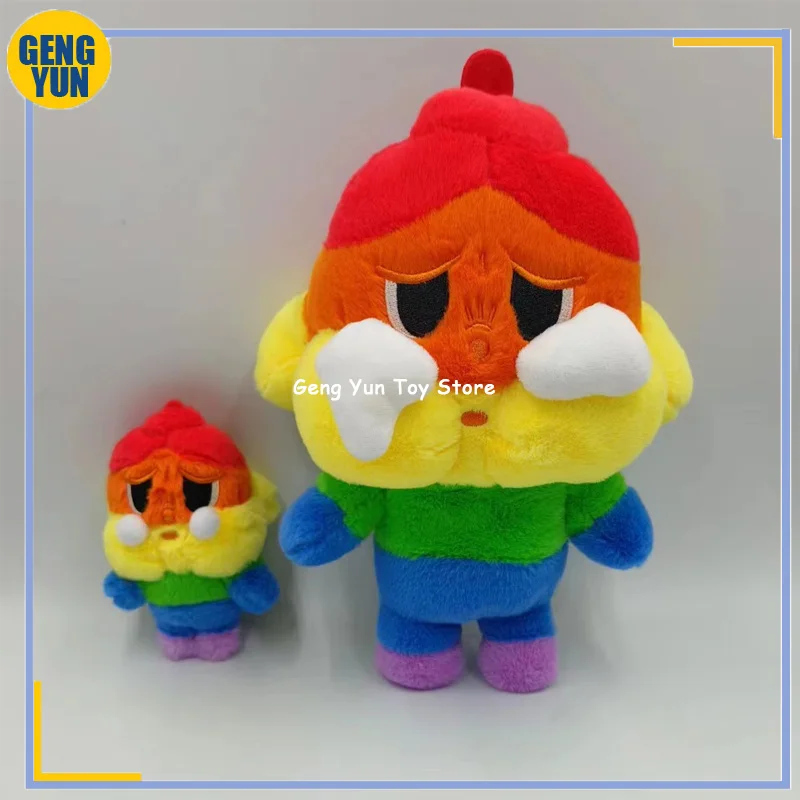 Crybaby Doll The Powerpuff Girls Rainbow Cute Plush Fashion Cartoon Keychain Pandents Decoration Plushie Toys For Kids Gifts