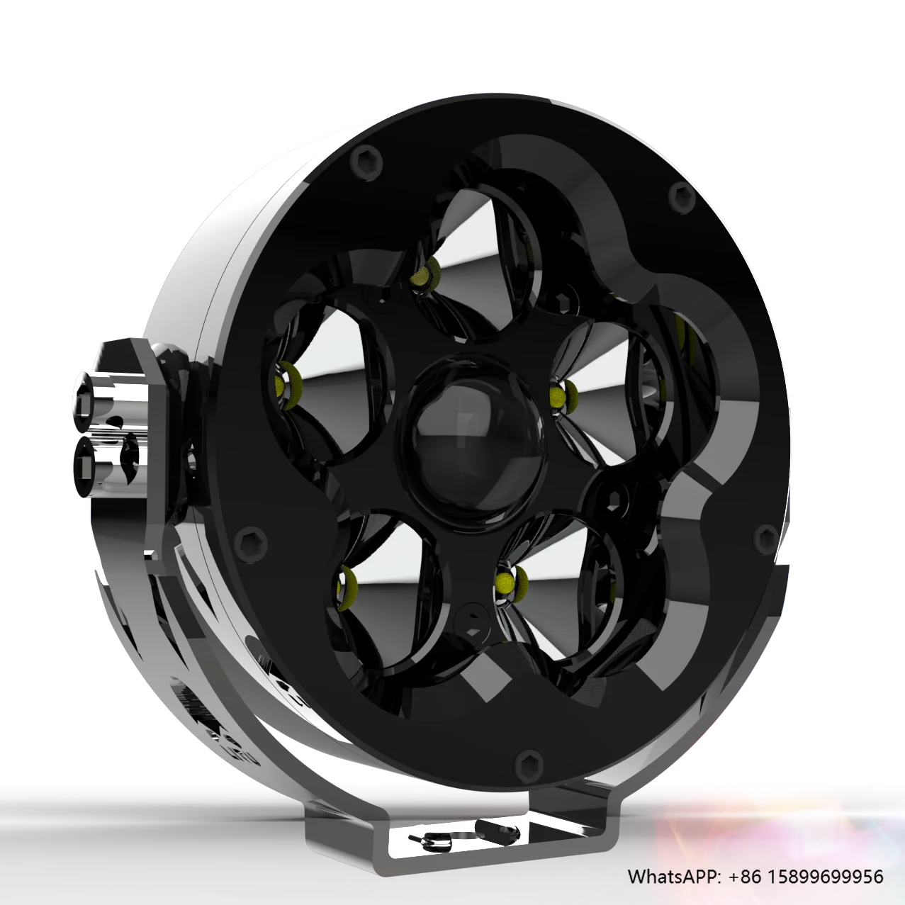 

Car Accessories 120W Round CNC Machining LED Driving Lamps Auto Auxiliary 5" Spotlights Offroad LED Work Lights