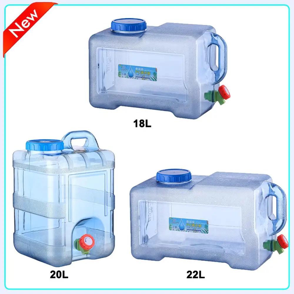 

15л/18л/28л контейнер для воды для кемпинга с патрубком портативный диспенсер для воды большой емкости резервуар для вождения автомобиля на открытом воздухе пикник