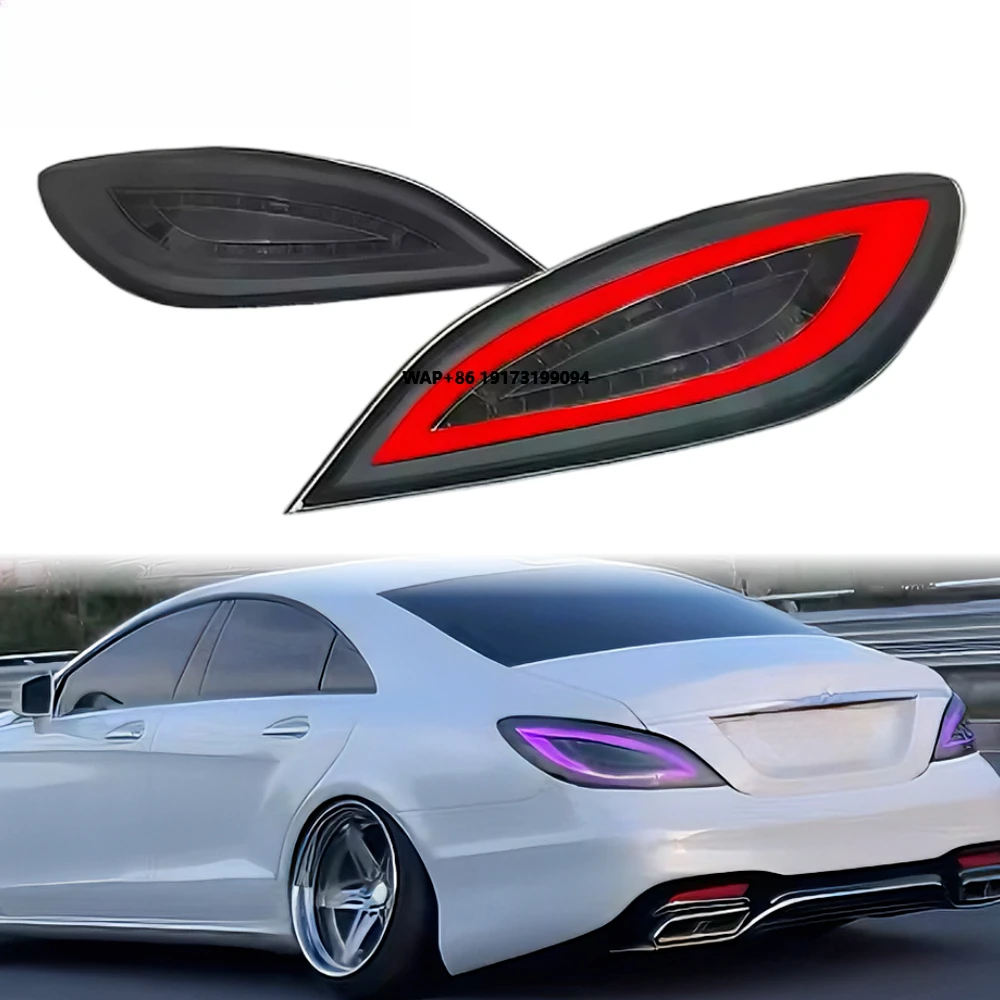 W218 Taillights 2010-2016 RGB LED Tail Light CLS Design LED Rear Lamps Plug and Play for Mercedes