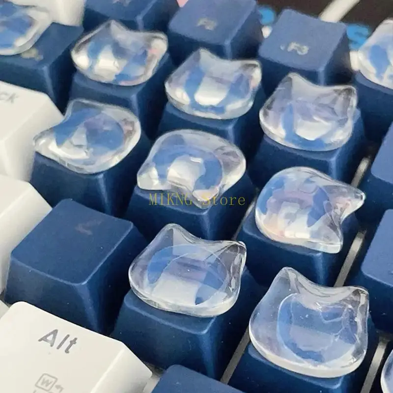 20 Units Elegant Feline Inspires Keycaps for Laptop & Desktop Not Slip Design & Fun Decoration without Bulkiness best sale