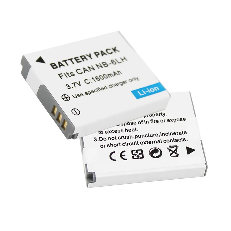 NB-6L/6LH 1400 mAh rechargeable camera battery compatible with Canon IXUS 95 105 300 310 SX600 SX280 SX275 SX260 SX510 SX500 SX