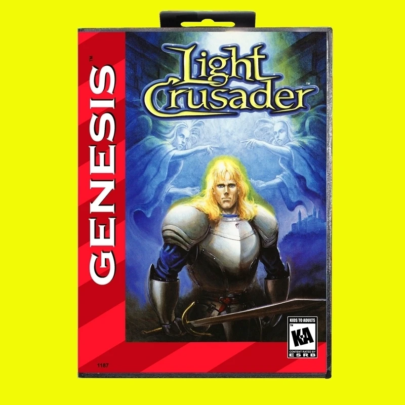 Light Crusader NTSC MD Game Card 16 Bit USA Cover for Sega Megadrive Genesis Video Game Console Cartridge