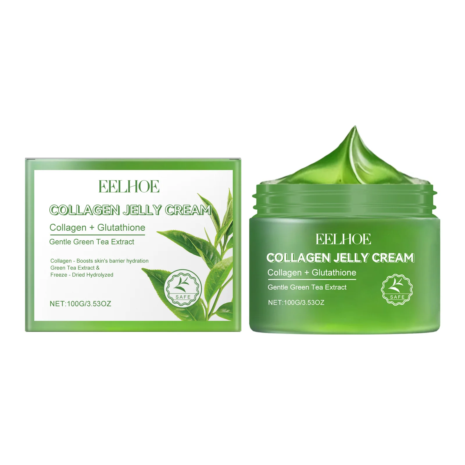 Collagen Jelly Cream Firming Skin Soothing Redness Dryness Deep Skin Hydration Fade Fine Lines Lighten Melanin Tender Skin Care