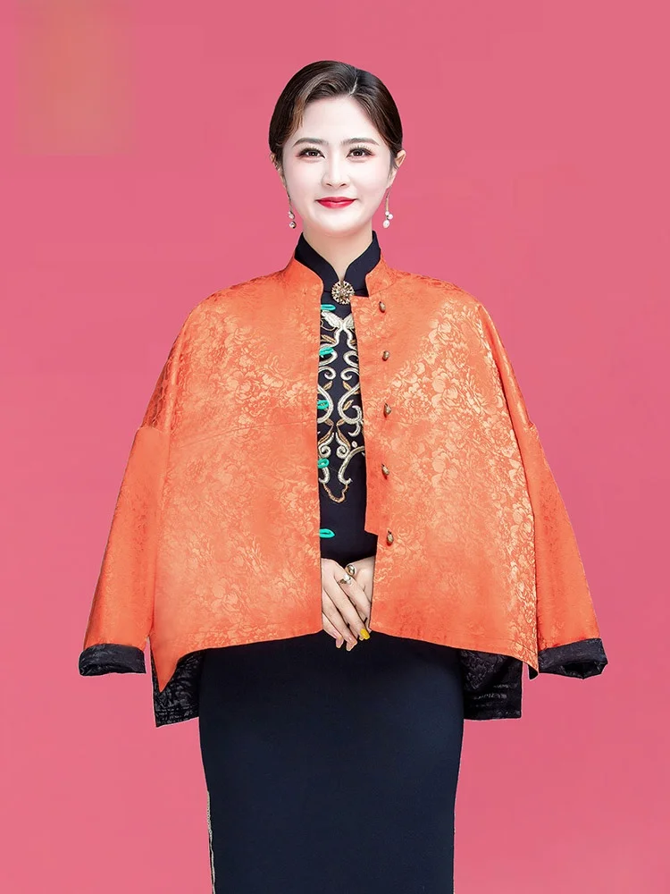 aumanlin-2025-nouveau-performance-sur-scene-faion-ow-ort-manteau-retro-sle-haut-de-gamme-chinois-vetements-d'exterieur-ele-polyeste