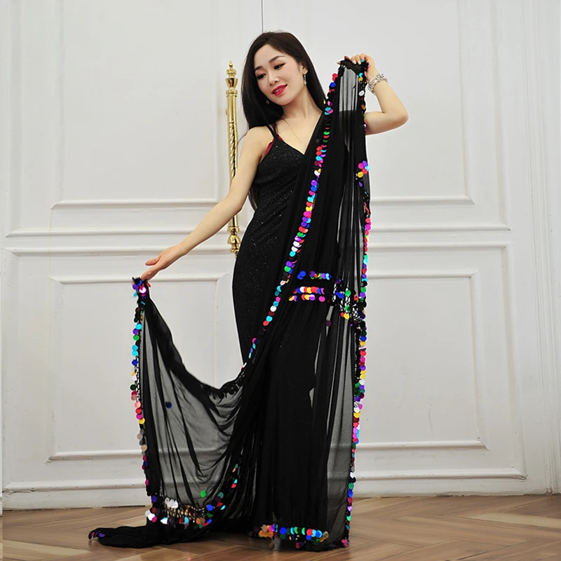 Belly Dance Malaya Scarf Sequins Decorate Stage Show Melaya Scarf Alexander\'s Girl