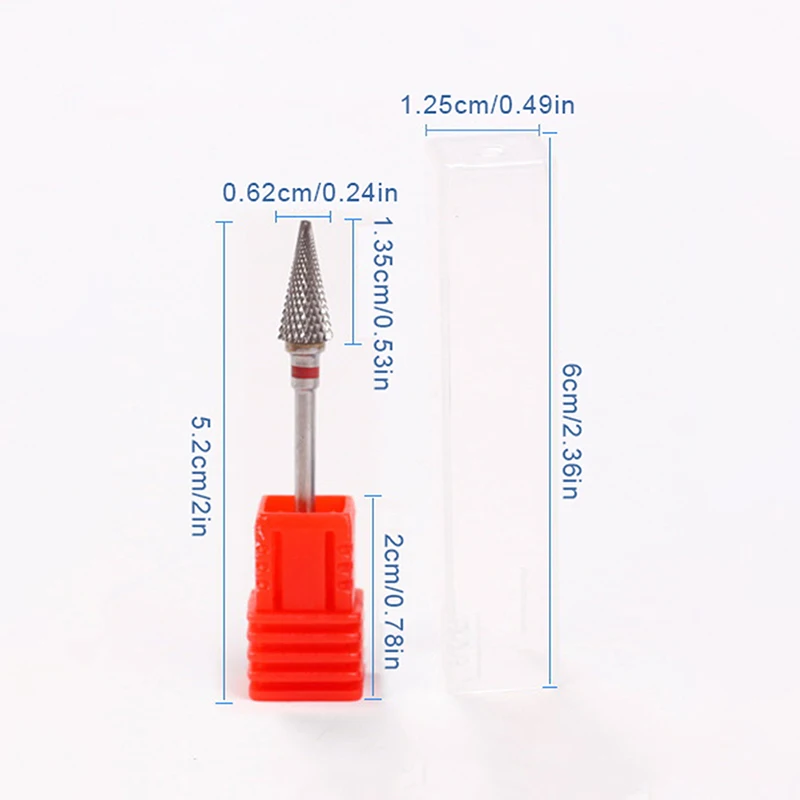 لقم ثقب الأظافر من الصلب التنغستن ، ملحق مثقاب مانيكير كهربائي ، قواطع طحن مزيل طلاء الأظافر جل ، أدوات الأظافر