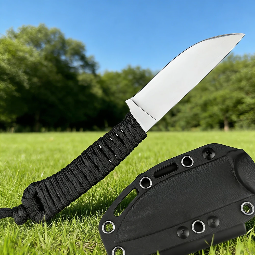 

Портативный открытый кемпинг рыбалка EDC прямой нож дикая природа приключения выживания охота боевой нож высокая твердость спасательный инструмент