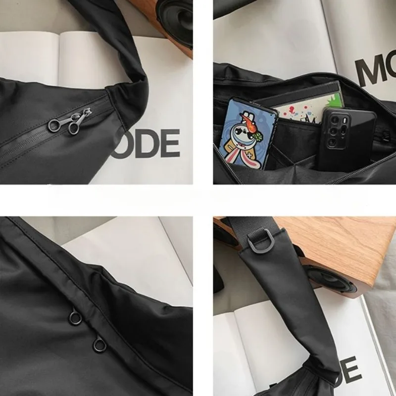 Crossbody Bags Women Couples Solid Large Capacity Students Shoulder Bag Office Travelling All-match Streetwear Multi-function