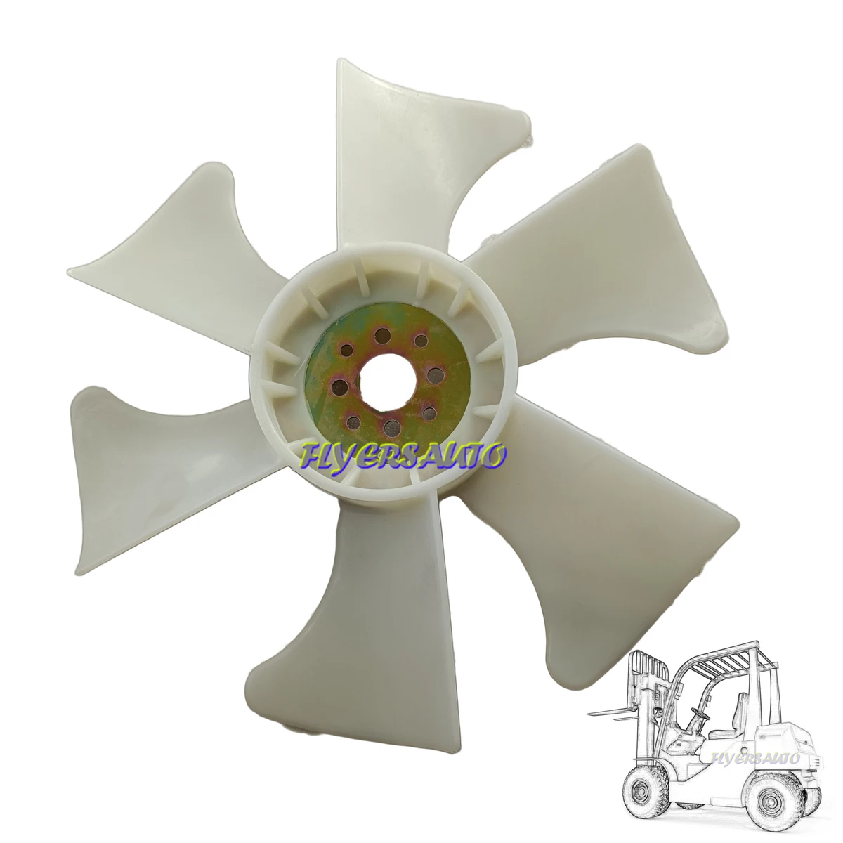 21060-90073 Fan Blade for Nissan TD27 ENGINE # FLERSAUTO FORKLIFT PARTS