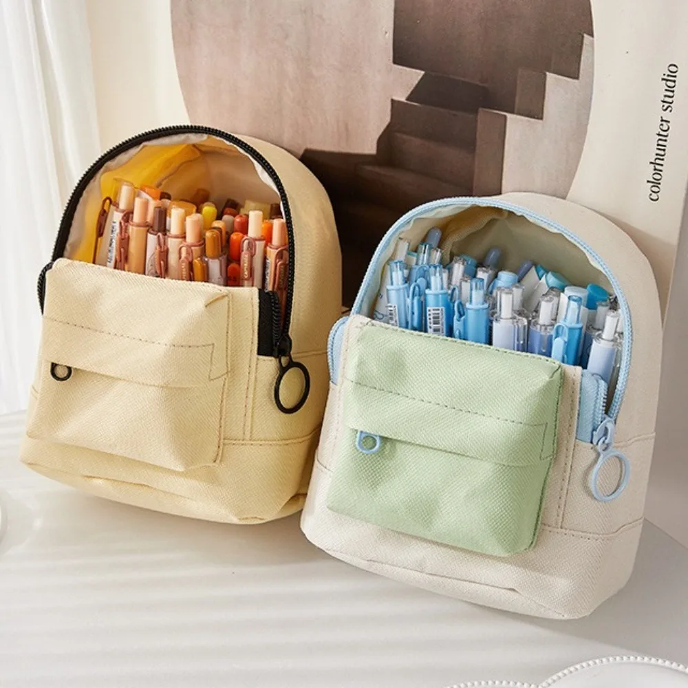 

Puppy Toast Schoolbag Pencil Case Crossbody Bag Cartoon Large Capacity Pencil Box Aesthetic Creative Stationery Storage Bag