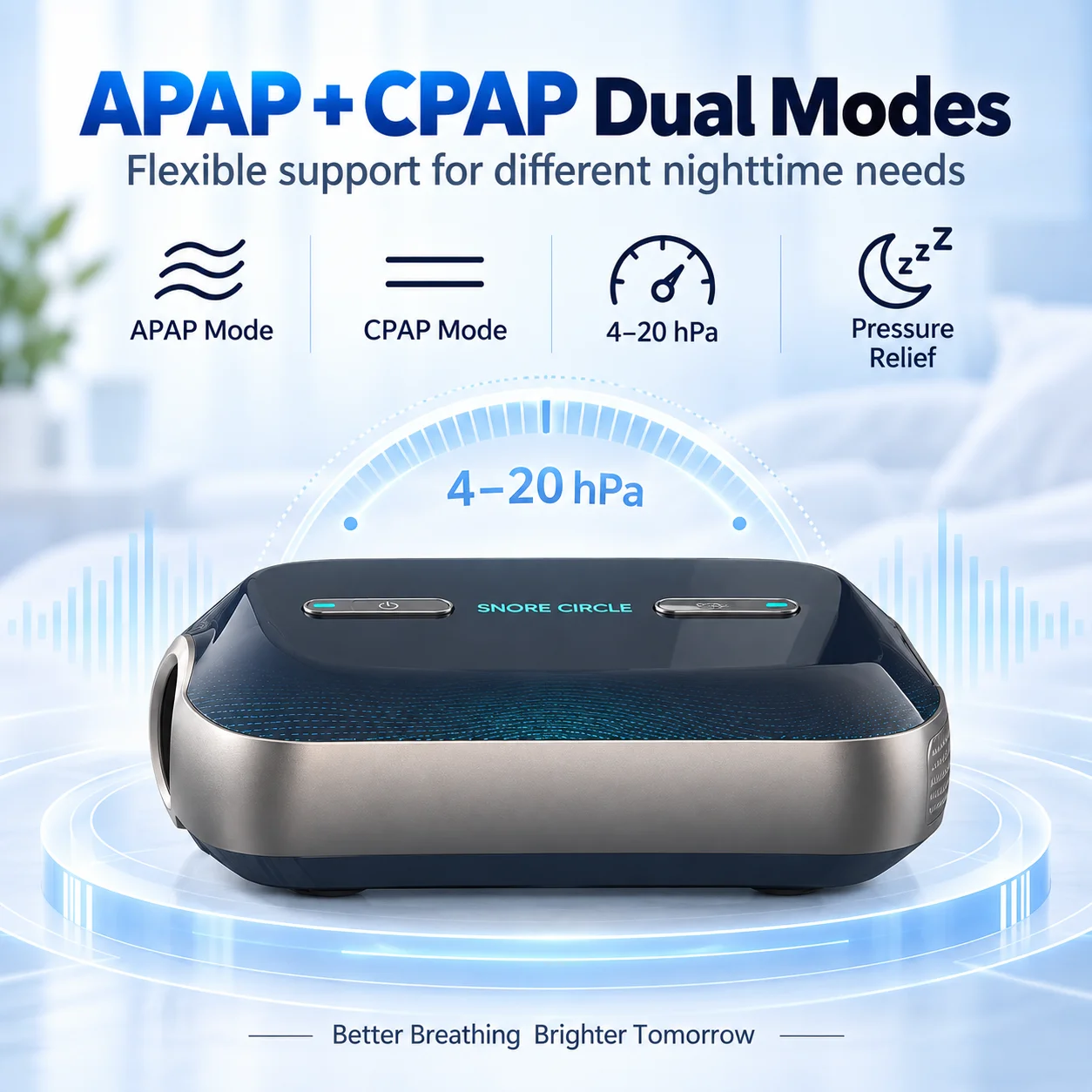 Resoxy Auto CPAP Machine Portable For Travel Sleep Apnea CPAP Machine Anti Snoring OSA Respirator with CPAP Mask Mini Ventilator